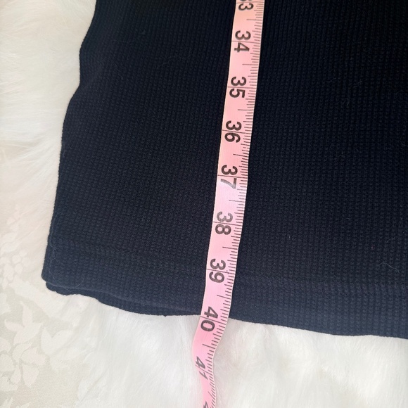 Guess Black Waffle Lounging Pants/Drawstring Waist - Picture 14 of 14